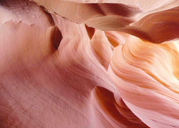 Felsformationen am Antelope Canyon in den USA