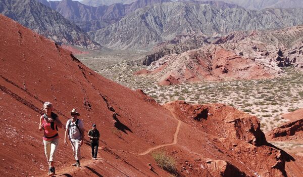 Die Quebrada Humahuaca ist eine bekannte Schlucht in Argentinien bei Salvador de Jujuy