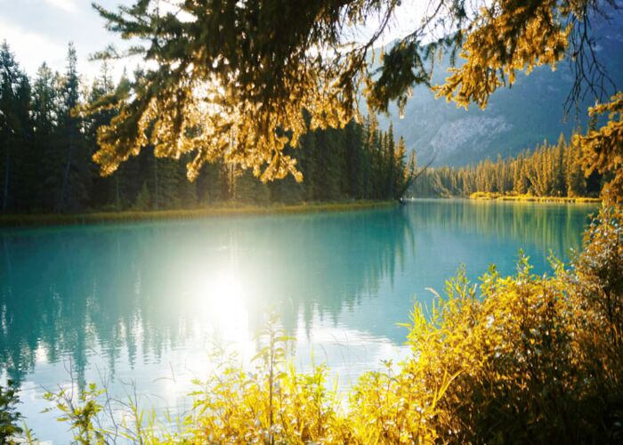 Der Banff- und Jasper Nationlpark ist am Mt. Robson der kanadischen Rocky Mountains
