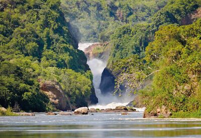 Ziel einer jeden Uganda Rundreise sind die Murchison Wasserfälle