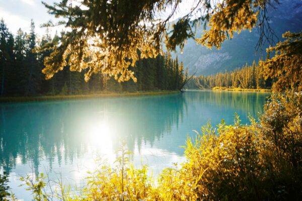 Der Banff- und Jasper Nationlpark ist am Mt. Robson der kanadischen Rocky Mountains