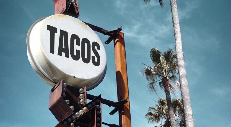 Taco Restaurant auf der Baja