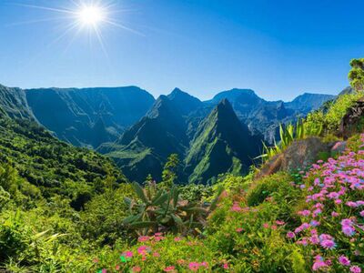 Wanderung von einem zum nächsten Aussichtspunkt am Roche Plate auf La Réunion