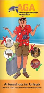 Flyer über Artenschutz im Urlaub.