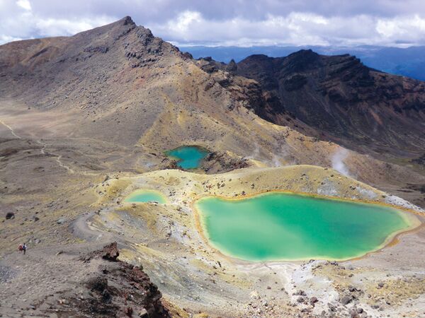 Die Vulkanlandschaft auf dem Tongariro-Trekkingweg ist beeindruckend
