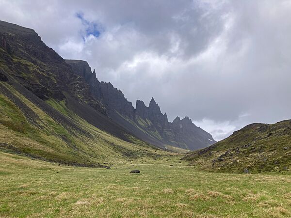 Saftig grüne Wiesen vor schroffen Bergspitzen - Naturerlebnis pur