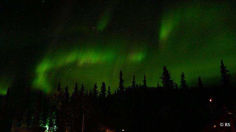 Mitten in der Nacht wurden wir Zeugen eines weiteren Naturschauspiels: die Aurora Boreales.