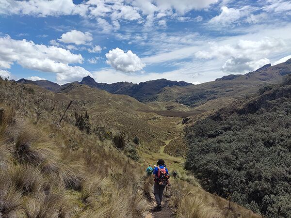 Wir genießen wundervolle Blicke in das Tal des Cajas Nationalparks während unserer 3-stündigen Wanderung.