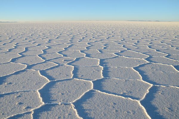 Ein Wunderwerk der Natur sind die Kristalle aus Salz auf der Uyuni
